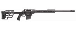 DELTA 5 PRO Bolt-Action Rifle with 26-inch Barrel, Chambered in 6mm Creedmoor. Black Finish, Right Profile