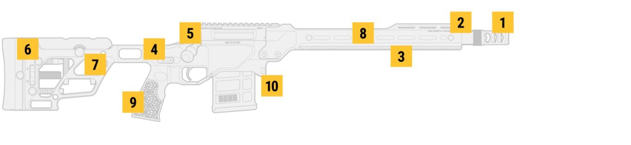 DELTA 5® PRO, 16”, .308, Varmint