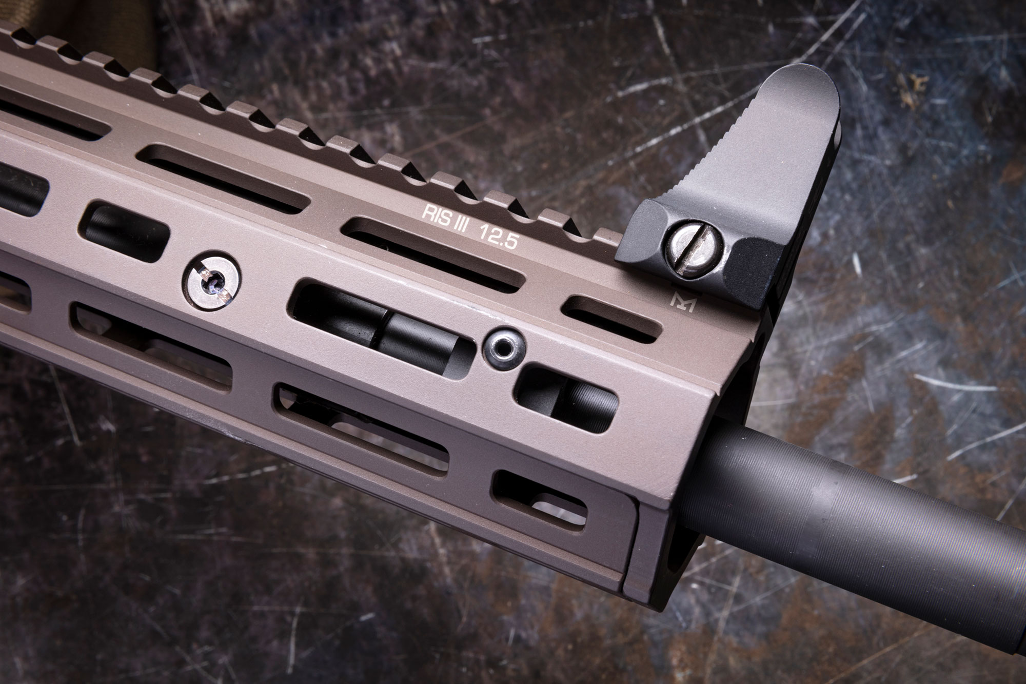 The RIII is thinner than the quad rail previously used by SOCOM. M-LOK slots enable a multitude of accessory mounting.