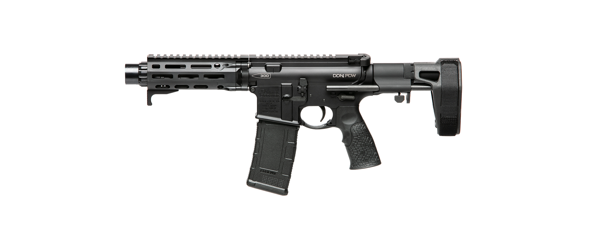 Daniel Defense DDM4 PDW Pistol 300 Blackout - Left