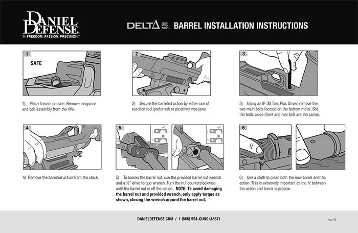 Delta 5 Barrel Installation Instructions